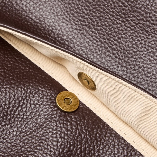 Bruna | Bolso minimalista en piel suave de uso diario
