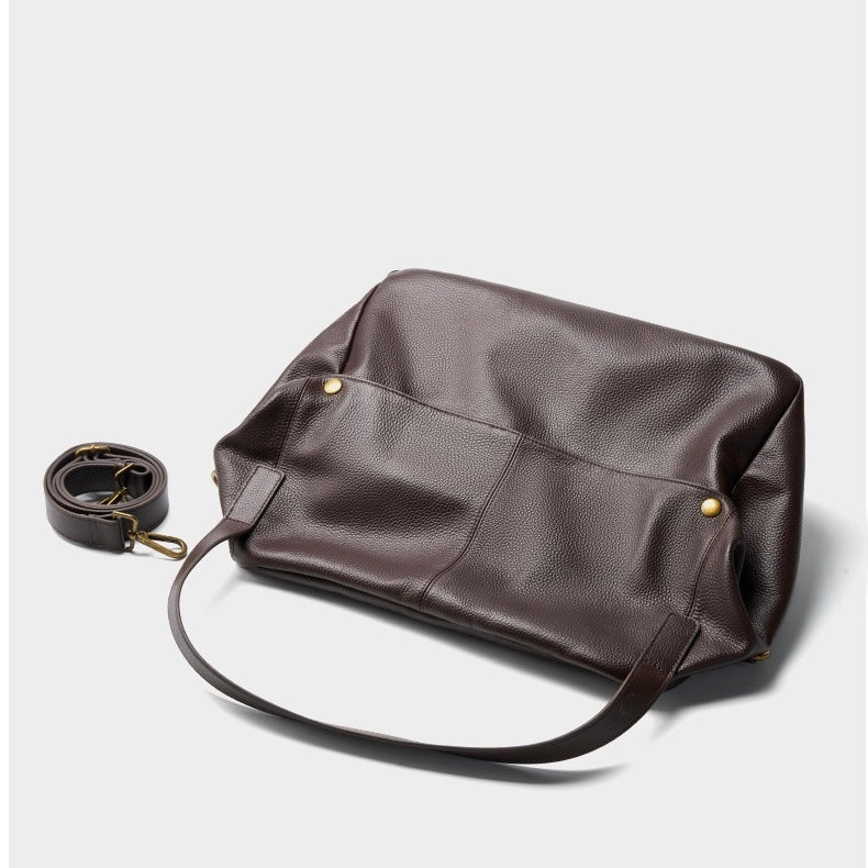 Bruna | Bolso minimalista en piel suave de uso diario
