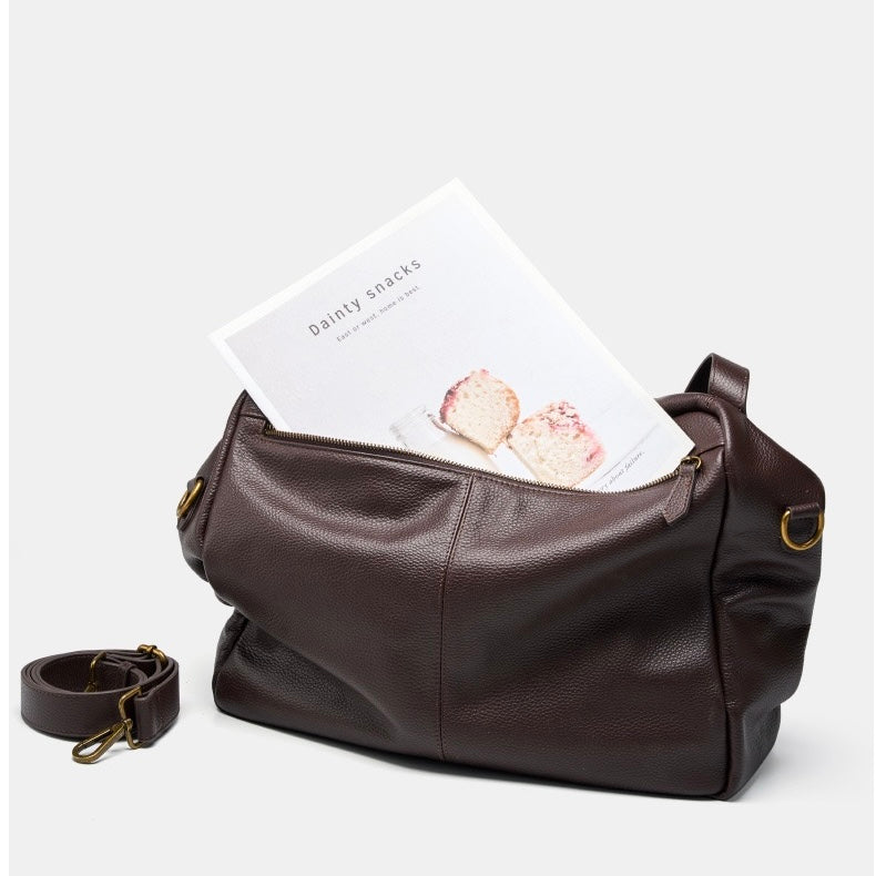 Bruna | Bolso minimalista en piel suave de uso diario
