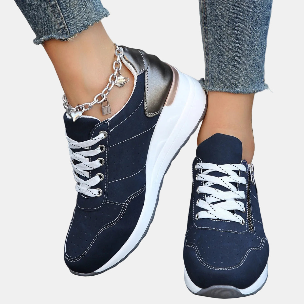 Inga | Zapatillas de Puntera Ancha Sin Presión