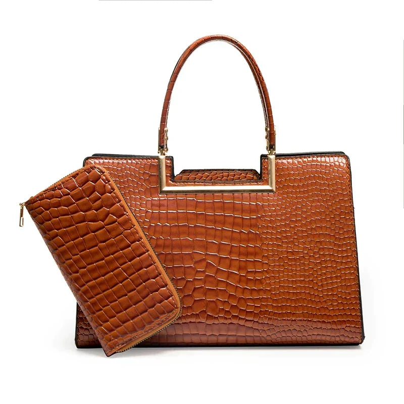 Conjunto de bolso y cartera estructurados de Valentina Montier, vista alternativa