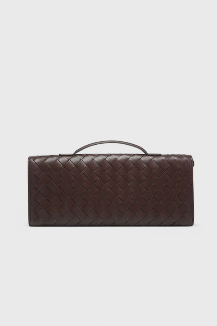 Edurne | Bolso de mano con detalle de lazo dorado