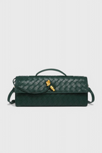 Edurne | Bolso de mano con detalle de lazo dorado