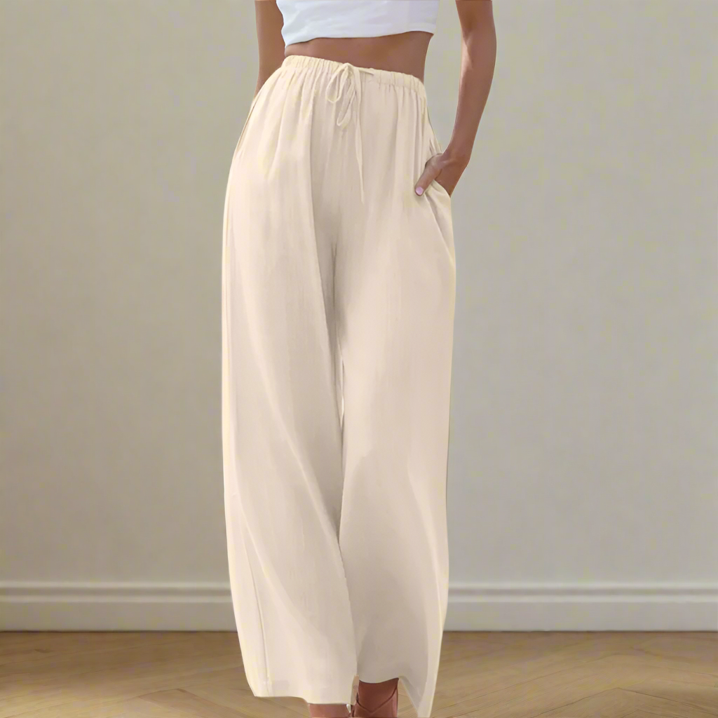 Pantalón ancho de verano para hombre de Valentina Montier, vista complementaria