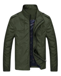 Marcos | Cazadora militar ligera con charreteras, color Verde militar, vista del producto, vista principal