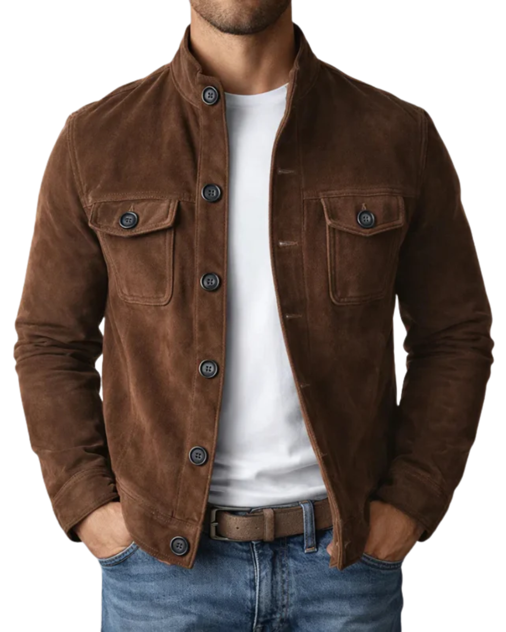 Íñigo | Sobrecamisa de efecto ante con bolsillos, vista complementaria o detalle del producto 1, vista principal
