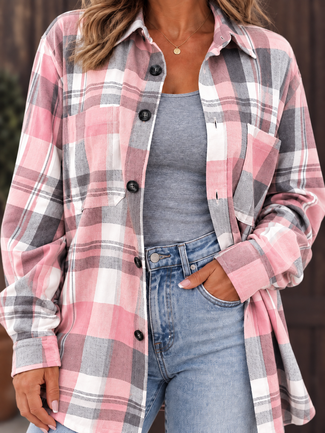 Vega | Camisa de cuadros de corte relajado
