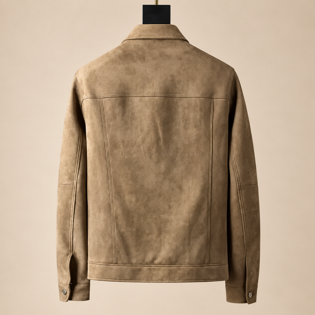 Sobrecamisa de efecto ante con bolsillos Vicente, vista alternativa