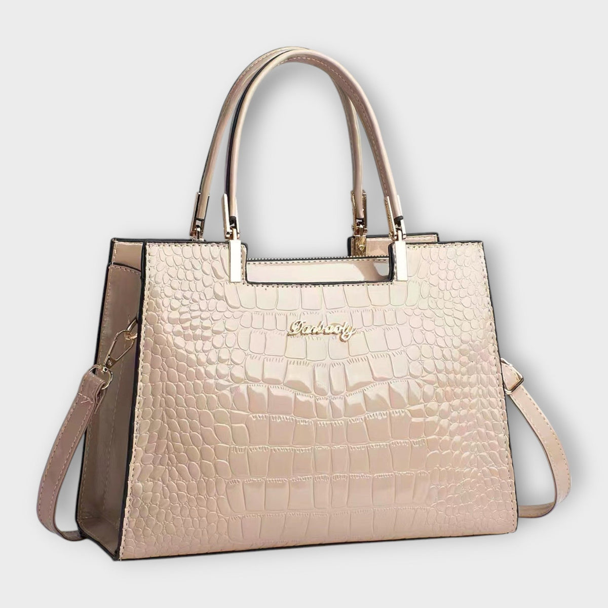 Genoveva | Bolso con grabado efecto cocodrilo