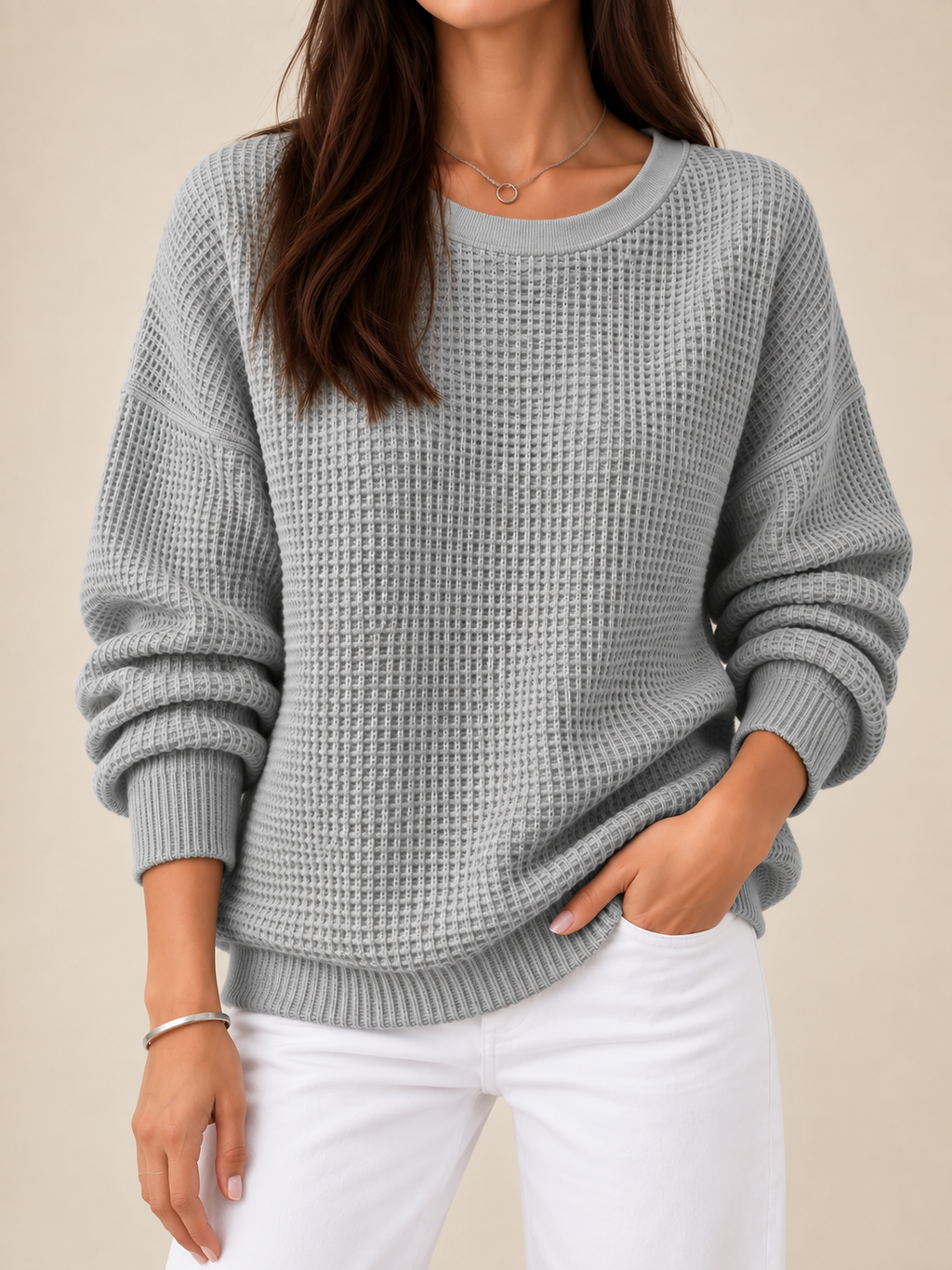 Jersey texturizado de corte amplio Leticia, textura gofrada, imagen 18
