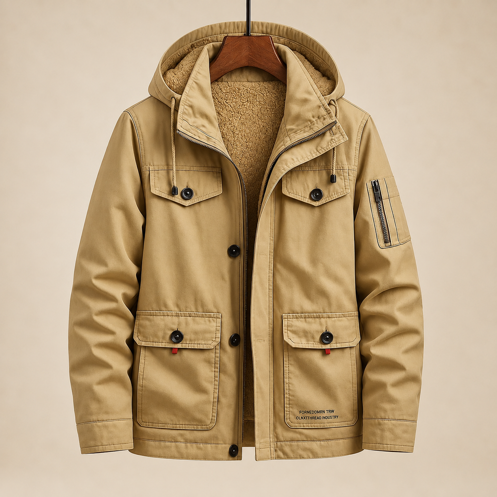 Parka corta con capucha y bolsillos Joaquín, vista principal