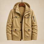 Parka corta con capucha y bolsillos Joaquín, vista principal