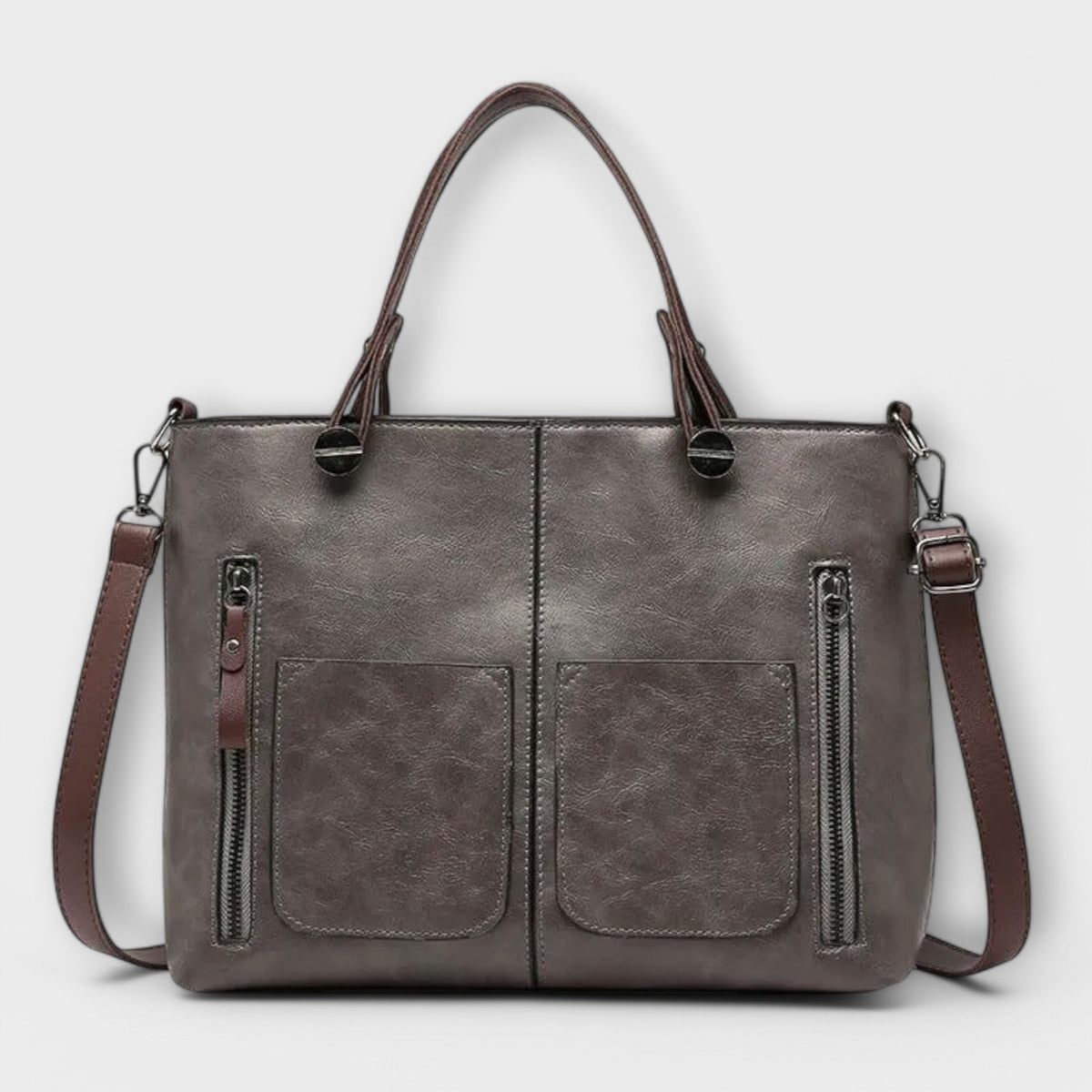 Casilda | Bolso de mano en piel con silueta depurada
