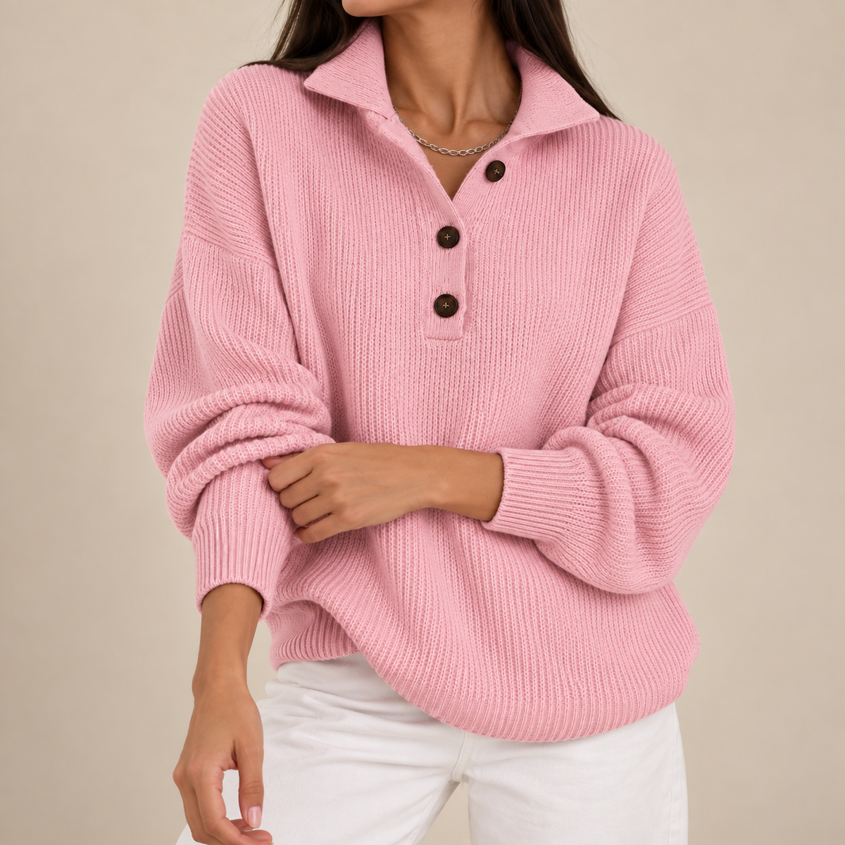 Jersey polo con cuello alto Gracia, vista complementaria
