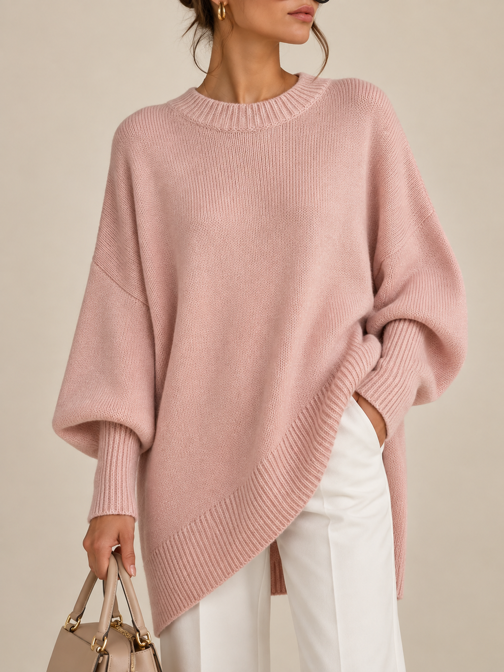 Margarita | Jersey poncho de corte oversize