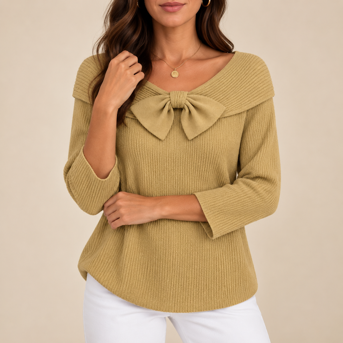 Mónica | Jersey con cuello marinero y lazo