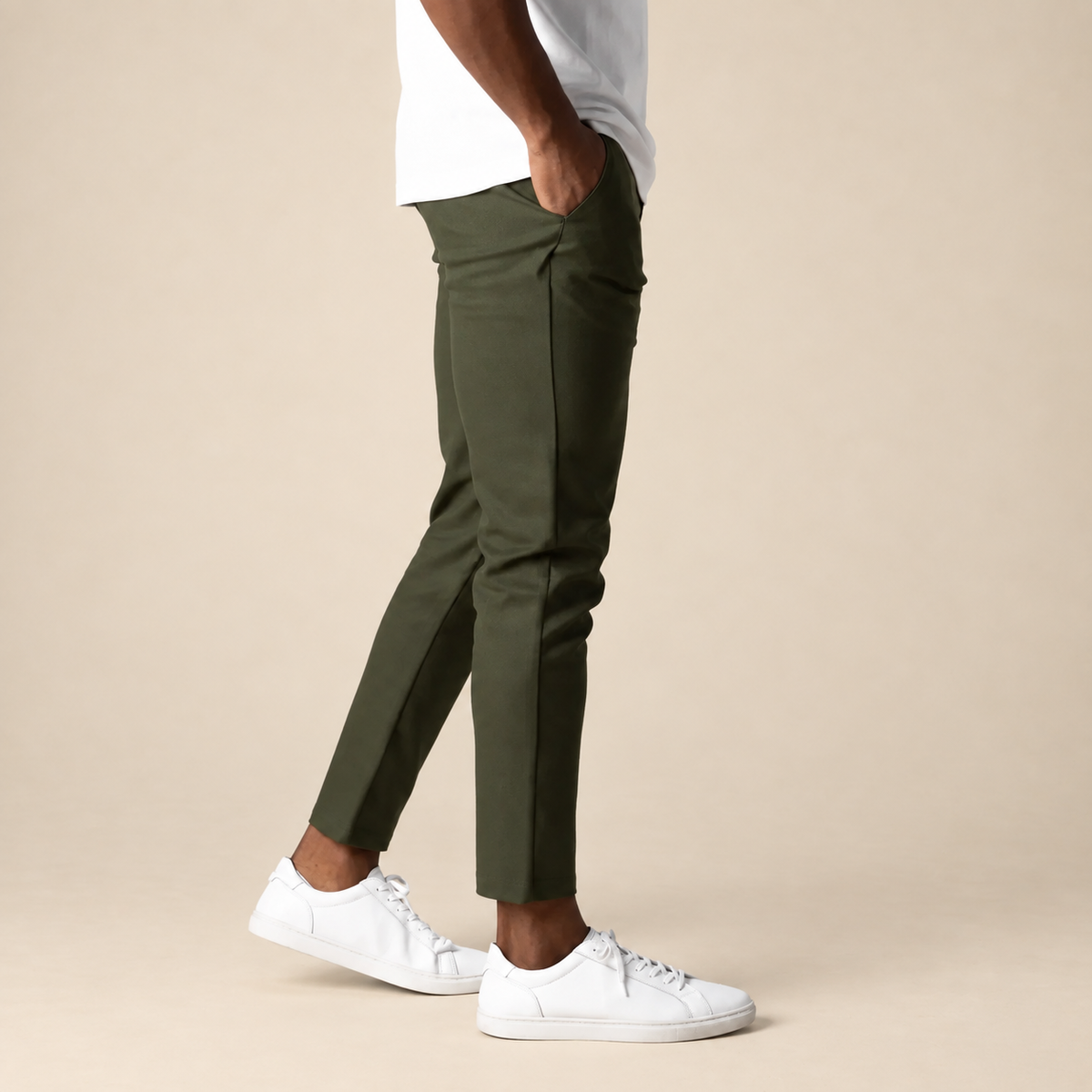 Pantalón chino de corte slim Bosco, detalle del diseño