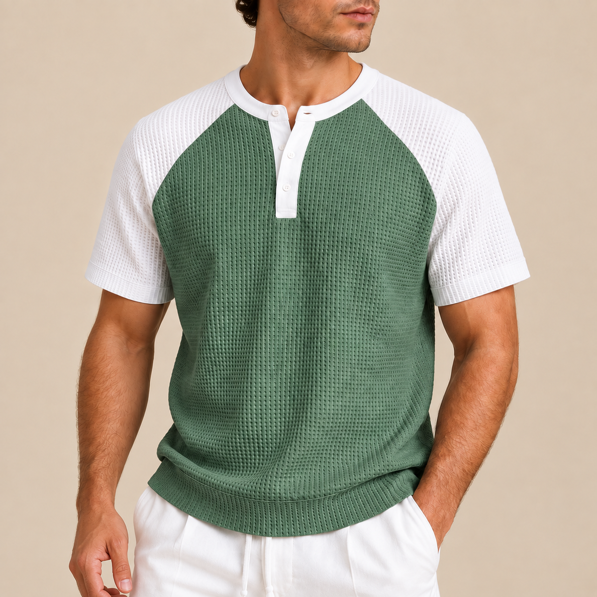 Polo de punto bicolor Celestino, vista complementaria