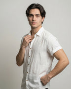Loren | Camisa de manga corta con textura natural