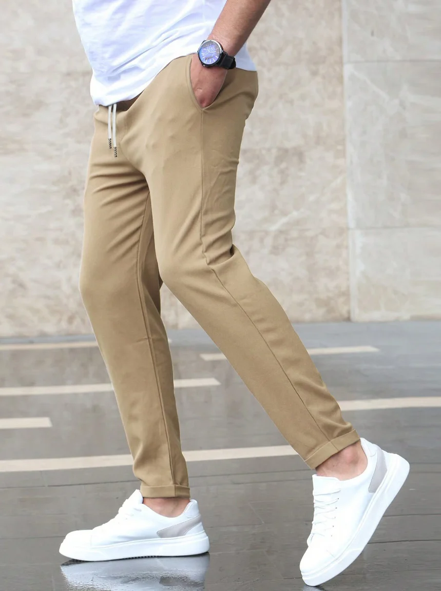 Ashton | Pantalón chino de corte slim en Beige