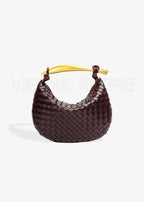 Malena | Bolso trenzado con asa dorada